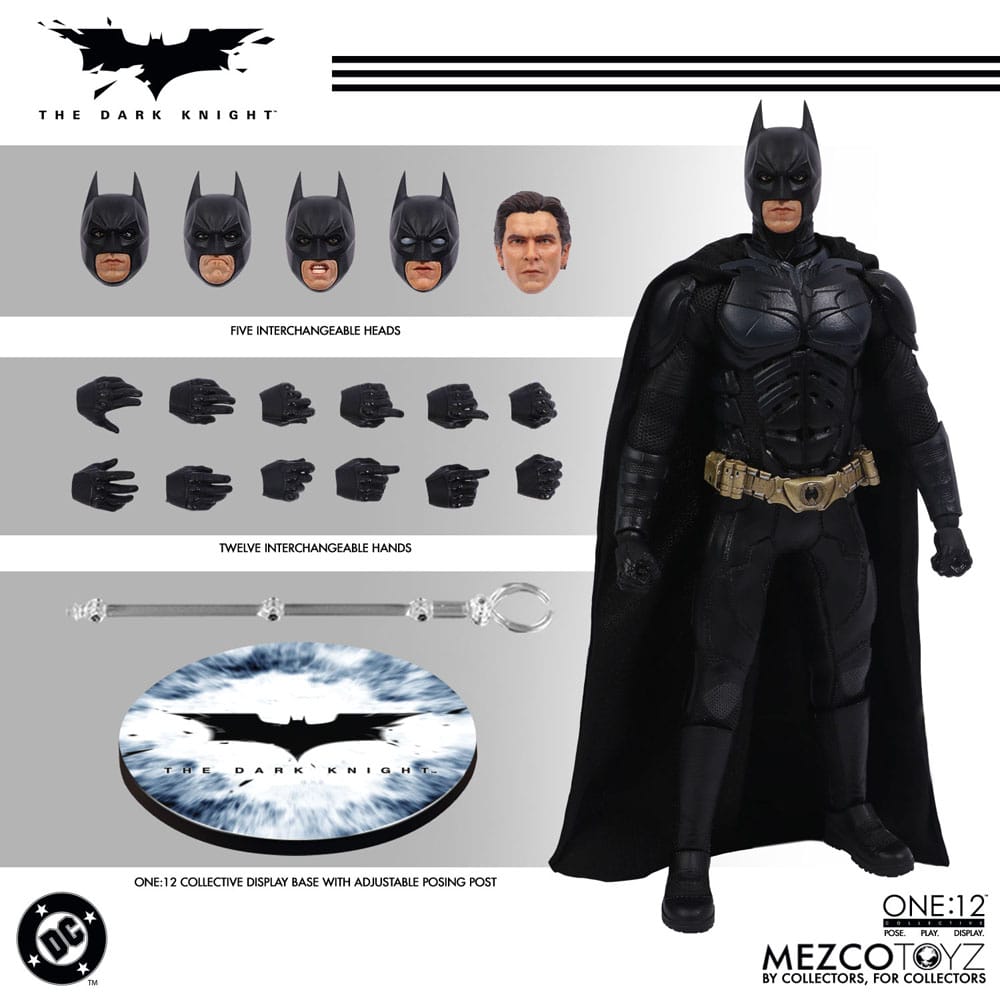 The Dark Knight Action Figure 1/12 Batman 17 cm 0696198774818
