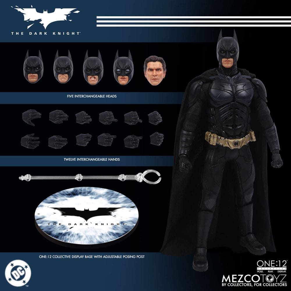 The Dark Knight Action Figure 1/12 Batman 17 cm 0696198774818