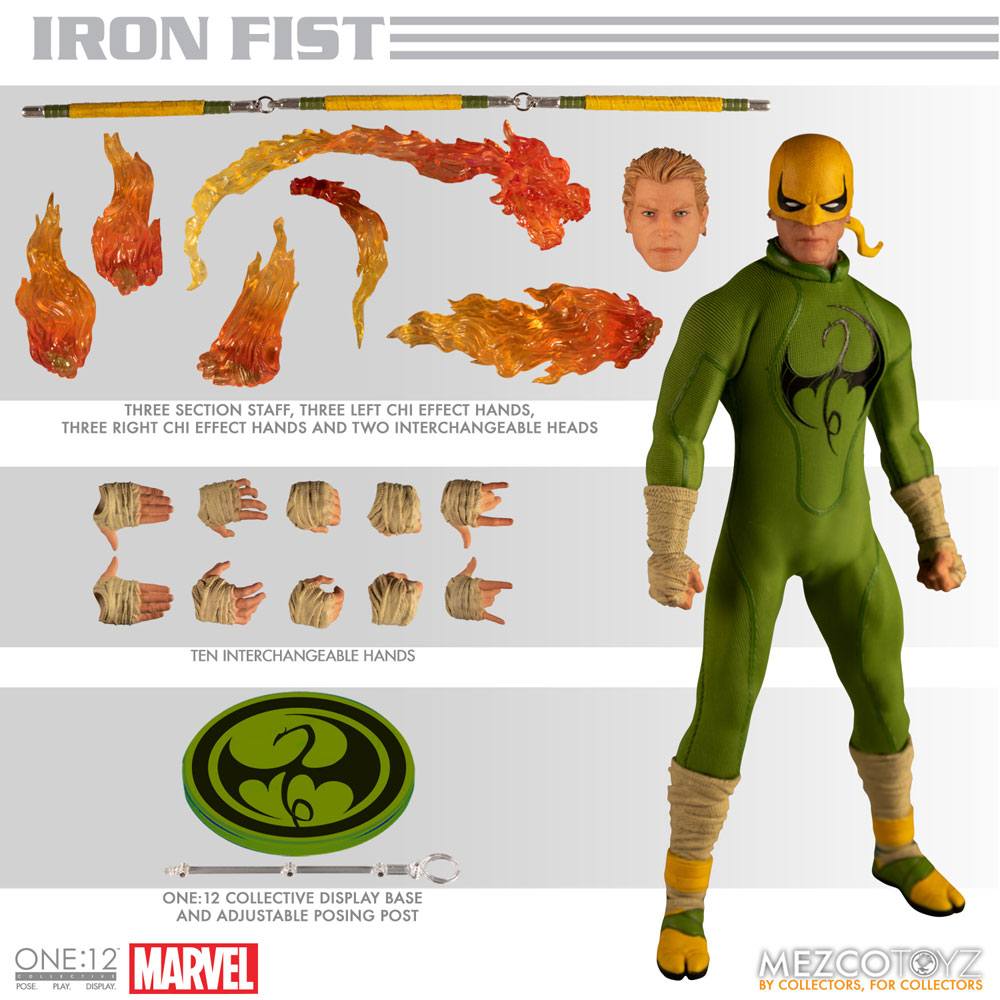 Marvel Comics One:12 Collective Action Figure 1/12 Iron Fist 17 cm 0696198775006
