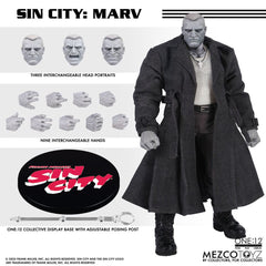 Sin City Action Figure 1/12 Marv 17 cm 0696198775129