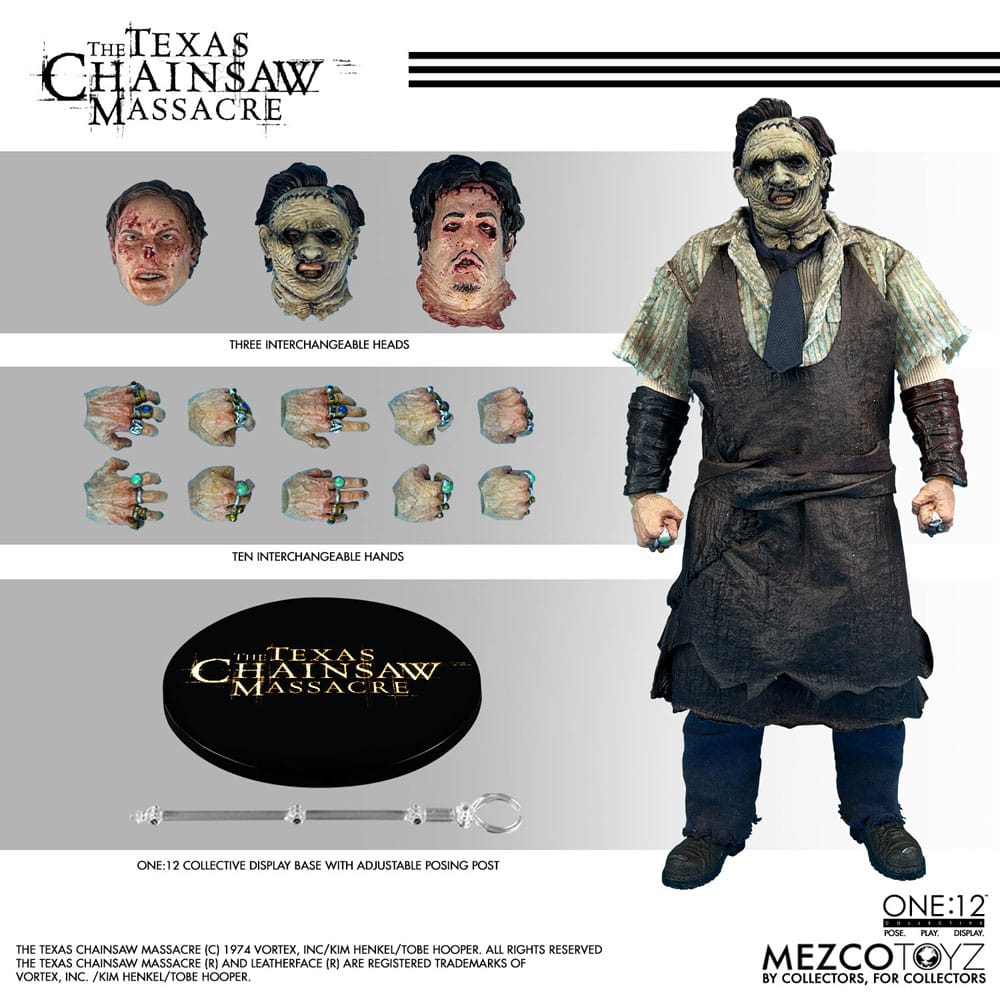 Texas Chainsaw Massacre (2003) Action figure 1/12 Leatherface  17 cm 0696198775266