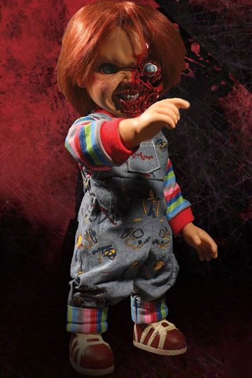 Child´s Play 3 Designer Series Talking Pizza Face Chucky 38 cm 0696198780208