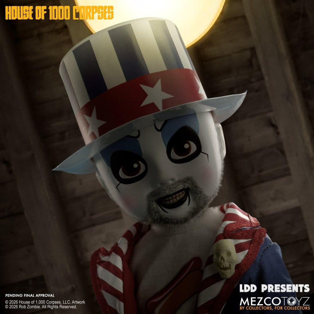 House of 1000 Corpses LDD Presents Doll Captain Spaulding 25 cm 0696198935462