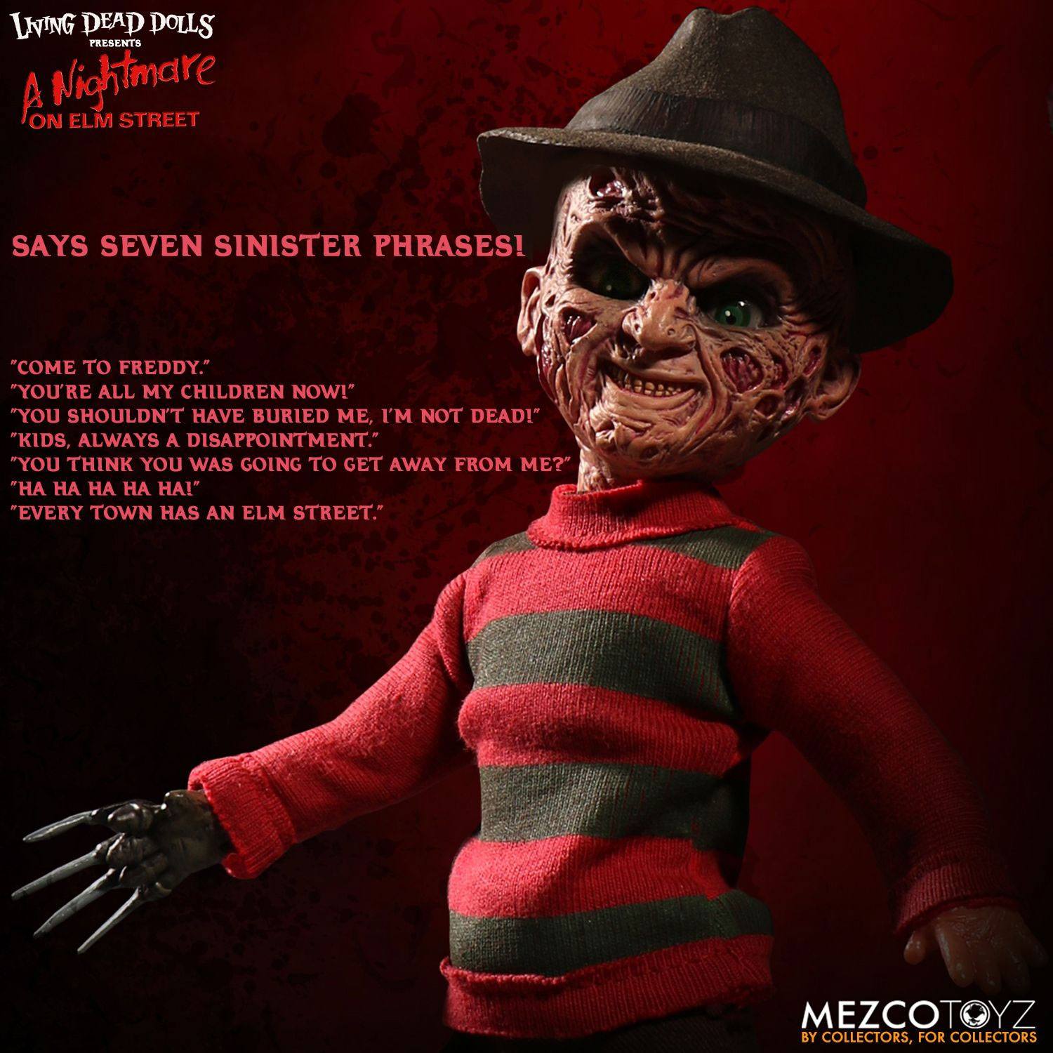 Nightmare on Elm Street Talking Freddy Krueger 25 cm 0696198994001