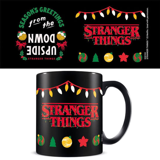 Stranger Things Mug Seasons Greetings Upside Down  5050574276559