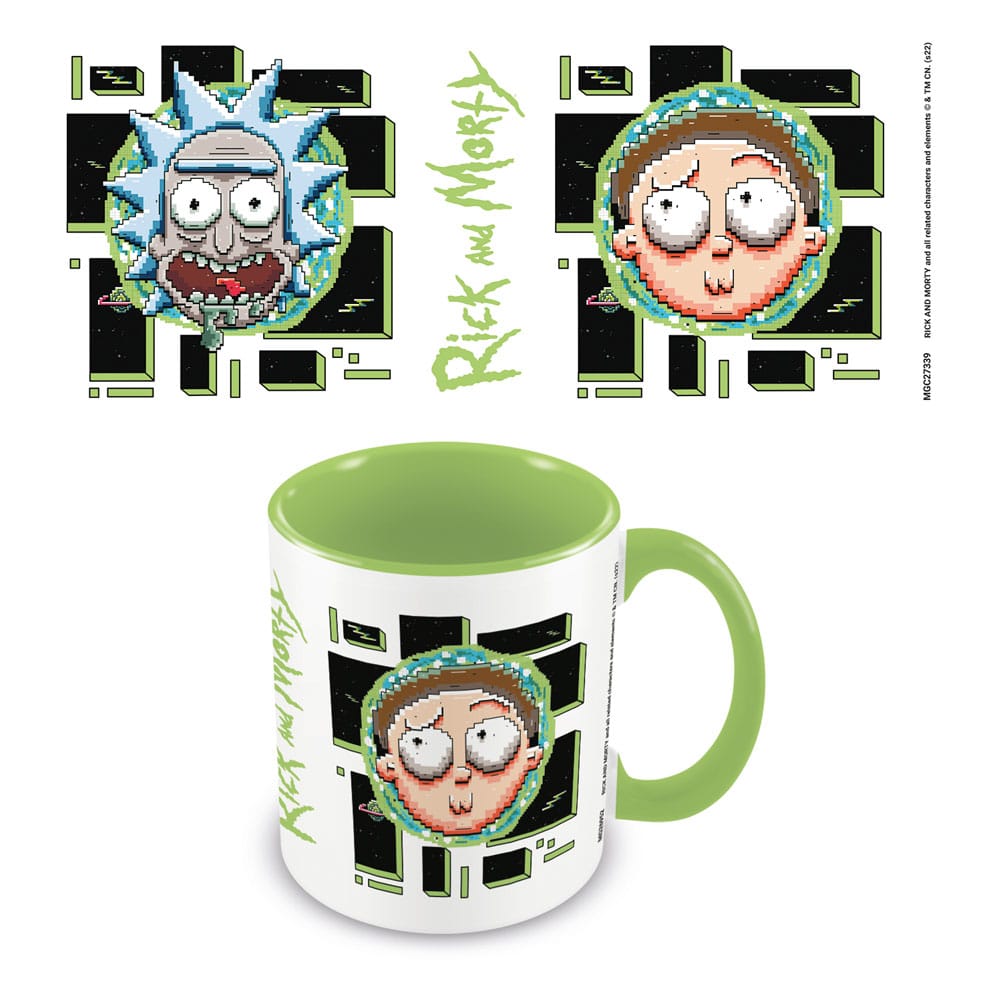 Rick and Morty Mug Pixel Breakout 5050574273398