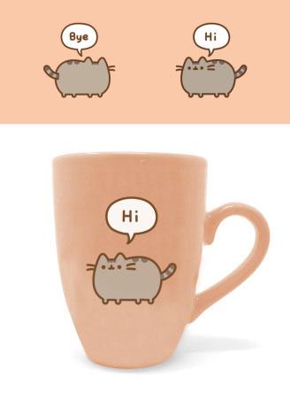 Pusheen Latte Mug Pusheen Says Hi 5050574249652