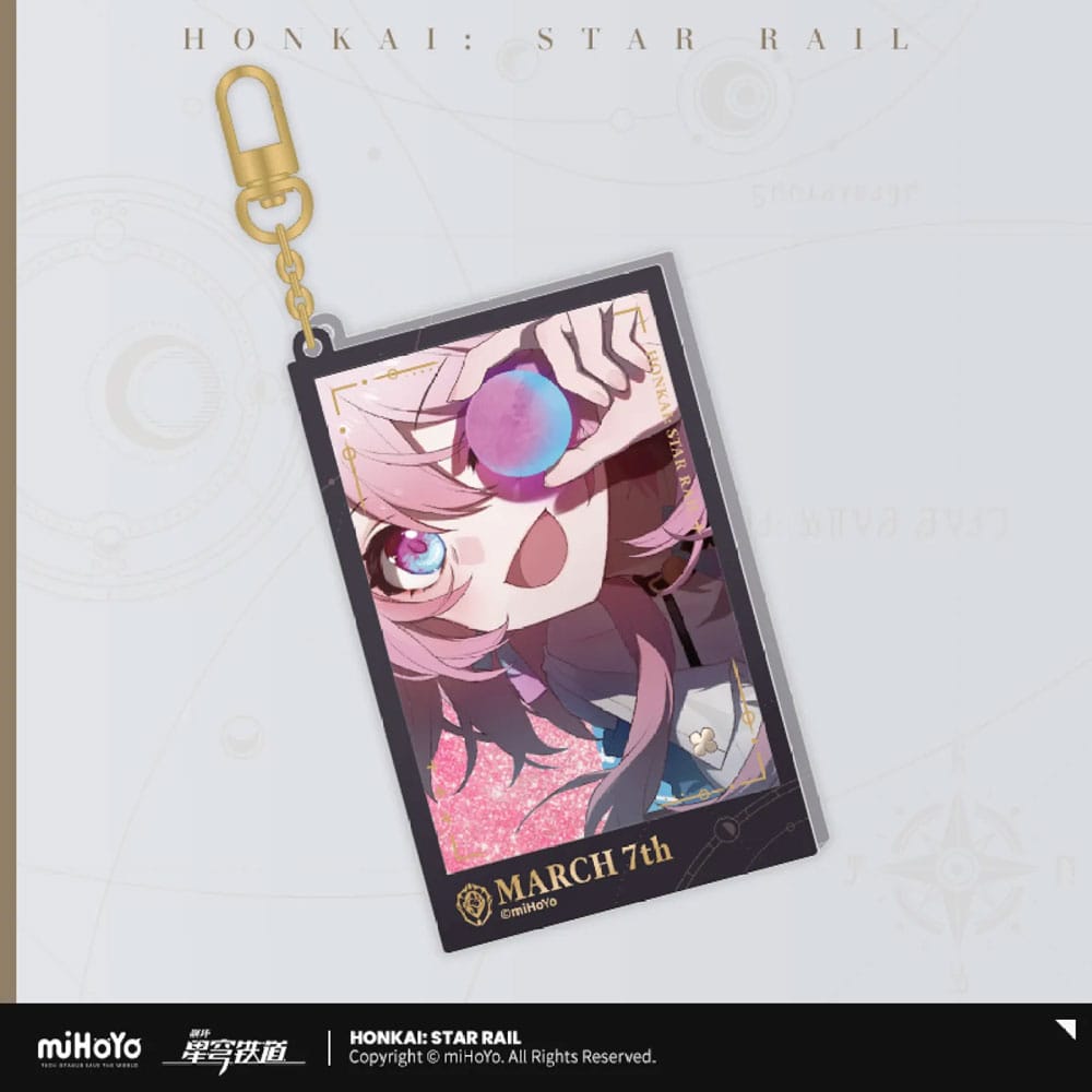 Honkai: Star Rail Countdown Departure Series Acrylic Keychain March 7th Glitter 9 cm 6976068148708