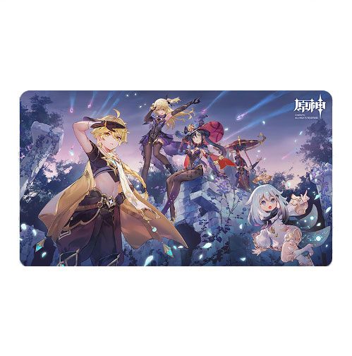 Genshin Impact Unreconciled Stars Mousepad Aether, Fischl, Mona, Paimon & Scaramouche 70 x 40 cm 6974096530168