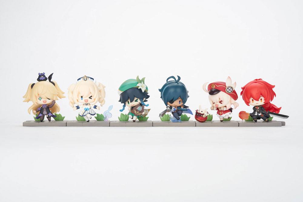 Genshin Impact Battle Scene Series Trading Figure 6-Pack Mondstadt Edition 5 cm 6974696610376