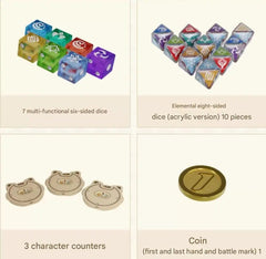 Genshin Impact Trading Card Game - Accessory & Dice Set *Chinese Version* 6976645710342