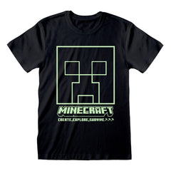 Minecraft T-Shirt Glow in the Dark Size S 5056811538688