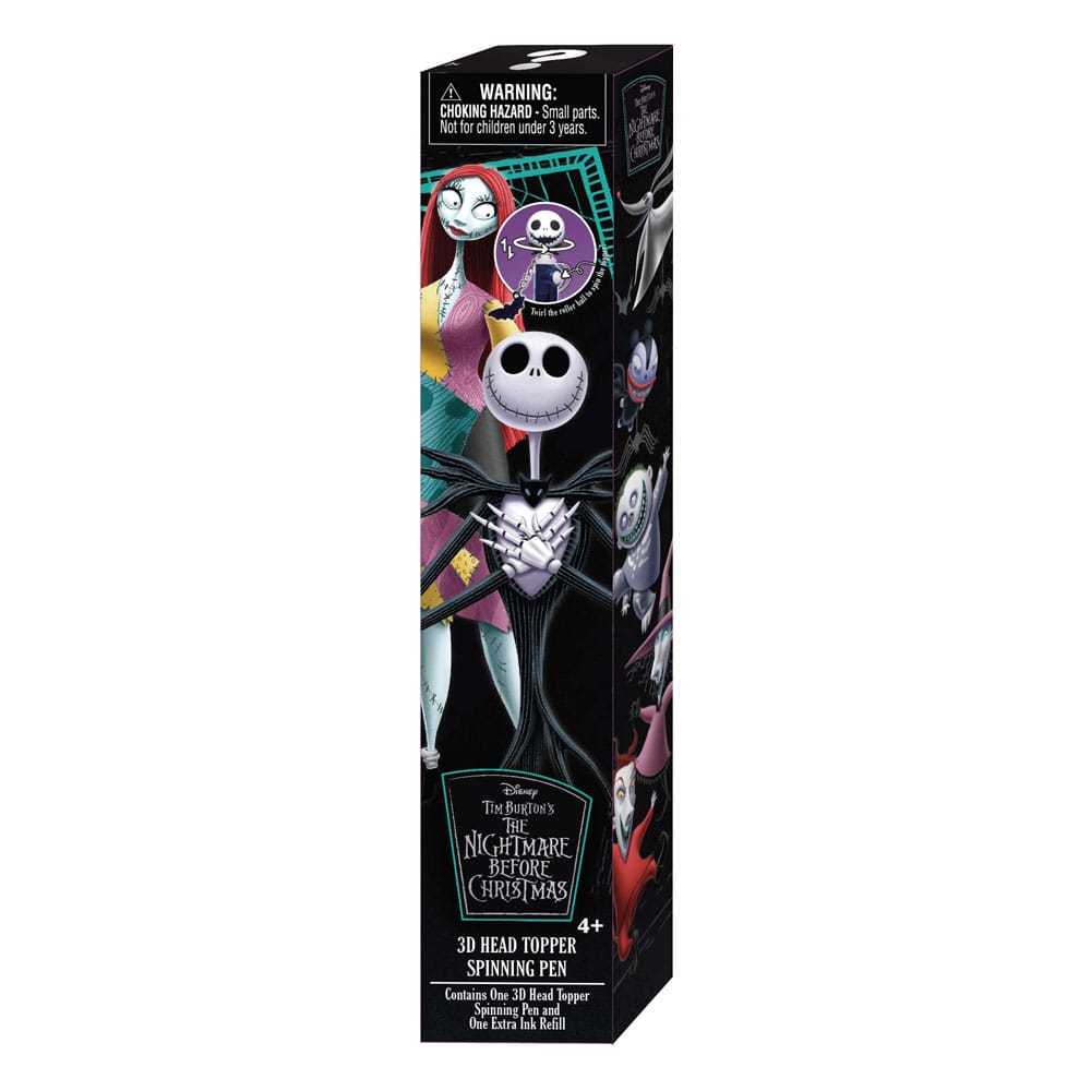 Nightmare before Christmas pen 3D Head Topper Spinning Pen 077764227950
