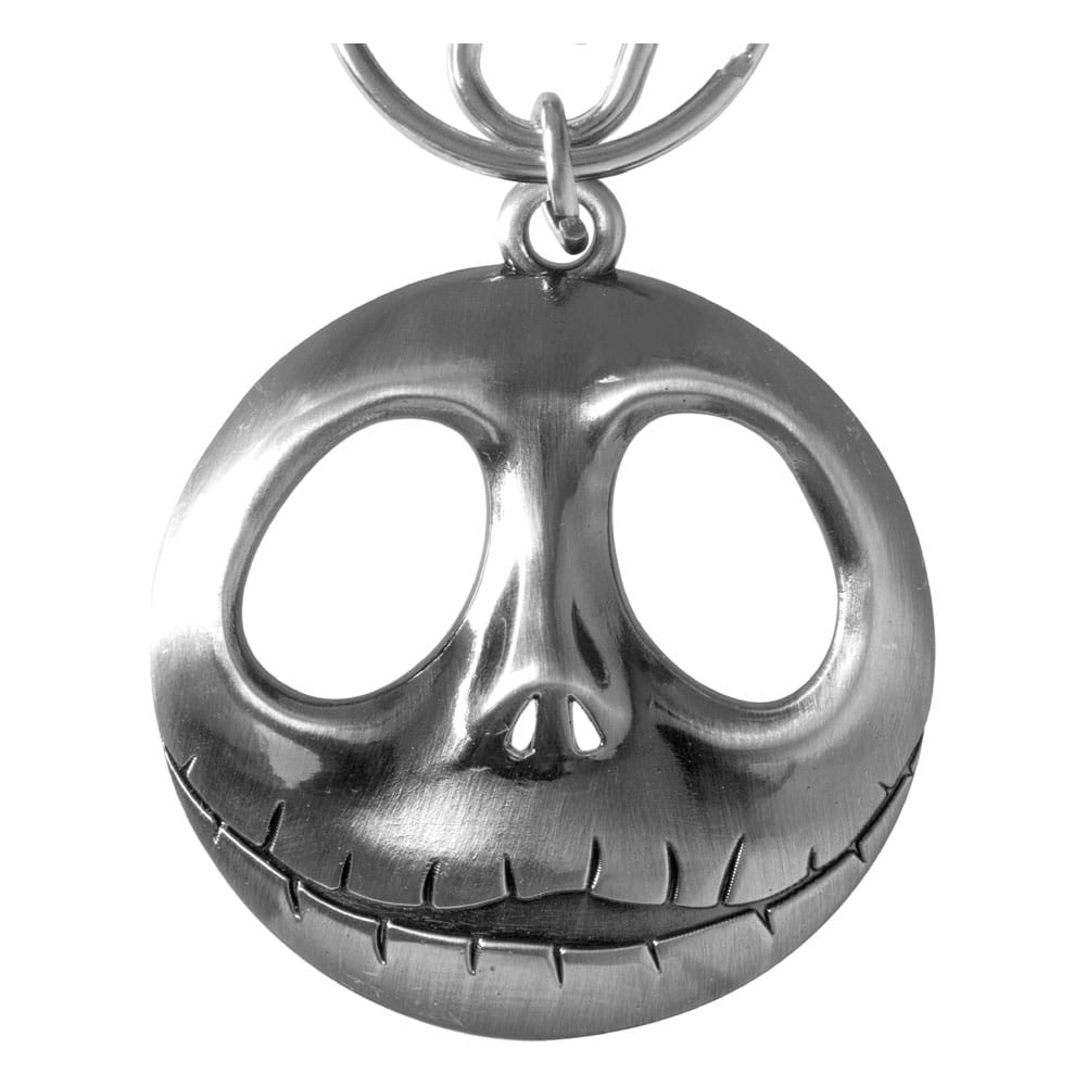 Nightmare before Christmas Metal Keychain Jack Head with Bow 077764268038