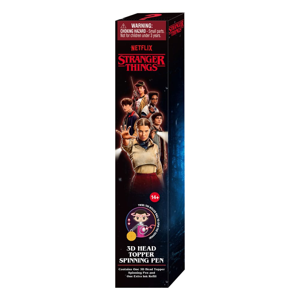 Stranger Things pen 3D Head Topper Spinning Pen 077764326851