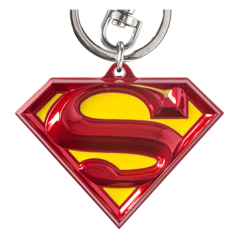 DC Pewter-Keychain Superman Logo coloured 077764450839