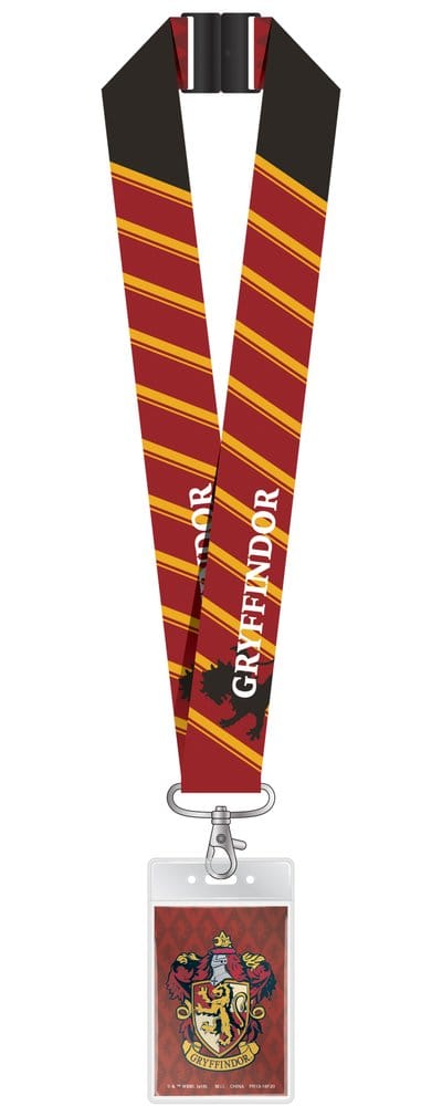 Harry Potter Deluxe Lanyard with Card Holder Gryffindor 0077764484810