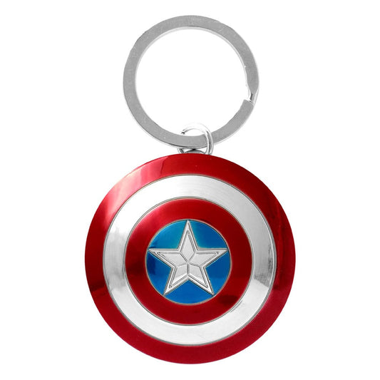 Marvel Metal Keychain Captain America Shield 0077764674211