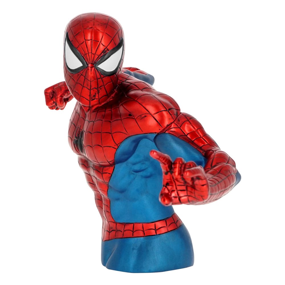Marvel Figural Bank Spider-Man (Metallic Version) 20 cm 077764679636