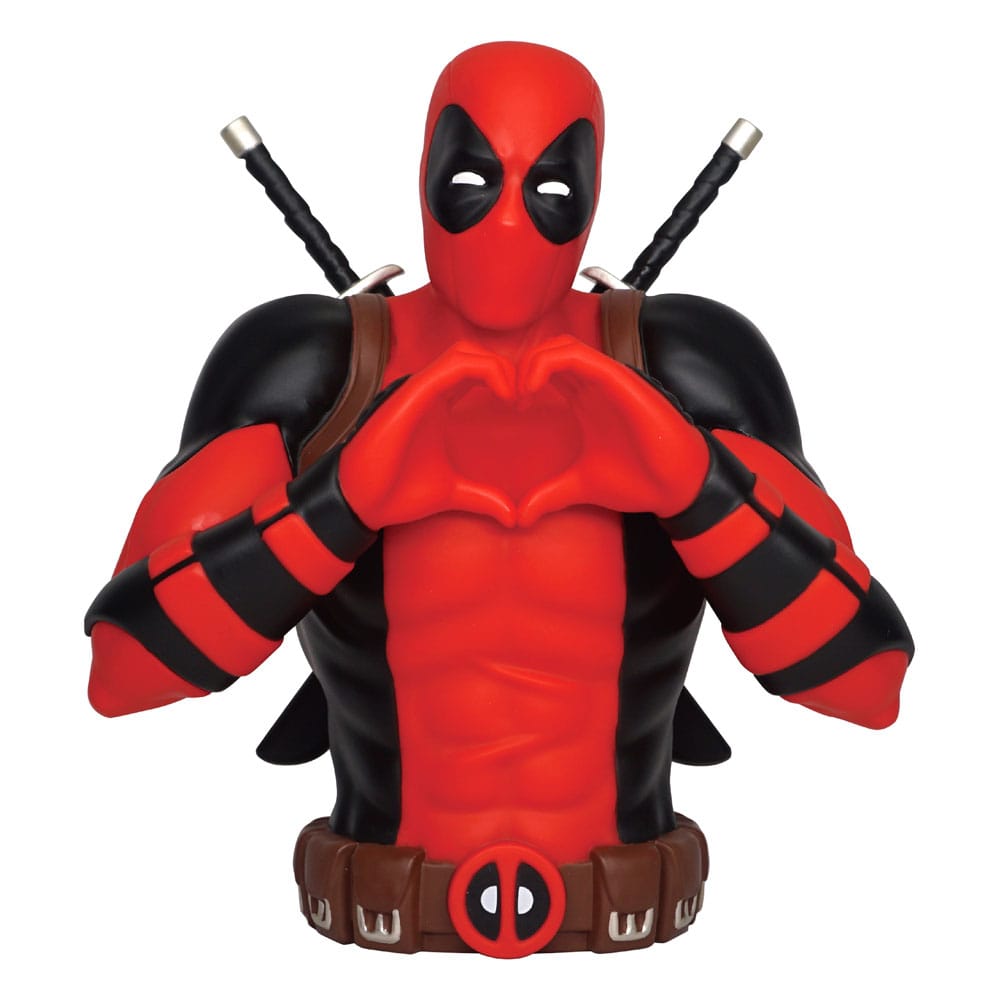 Deadpool Classic Coin Bank Deadpool Bust  0077764689925