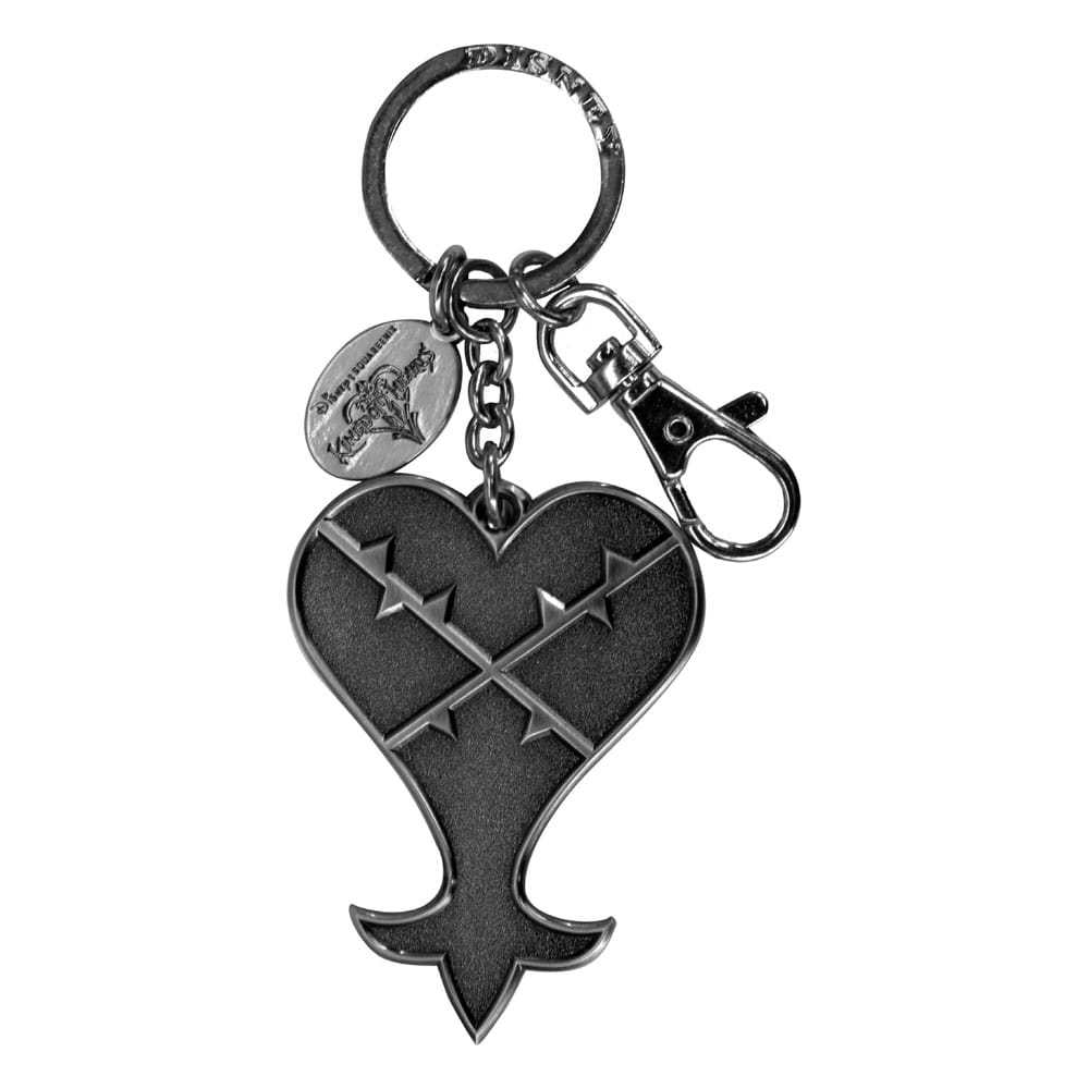 Kingdom Hearts Metal Keychain Heartless Logo 0077764801136