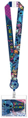 Lilo & Stitch Deluxe Lanyard with Card Holder Stitch Where's Scrump? 0077764840746