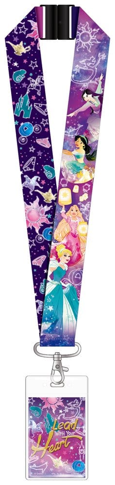Disney Princess Deluxe Lanyard with Card Holder Lead with your heart 0077764862489