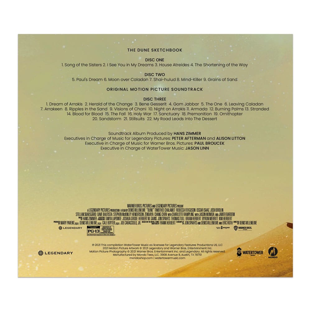 Dune Original Motion Picture Soundtrack by Hans Zimmer Deluxe Edition 3XCD 0810041487902