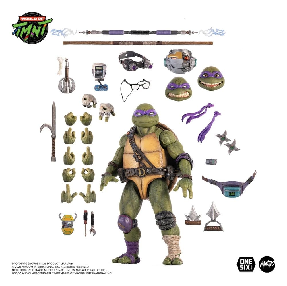 Teenage Mutant Ninja Turtles Action Figure 1/6 Donatello 810140242365
