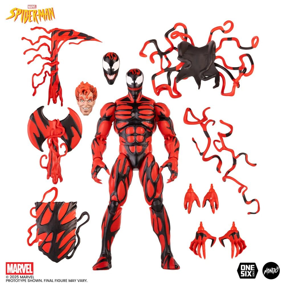 Spider-Man: The Animated Series Action Figure 1/6 Carnage Regular Edition 30 cm 0810140242563