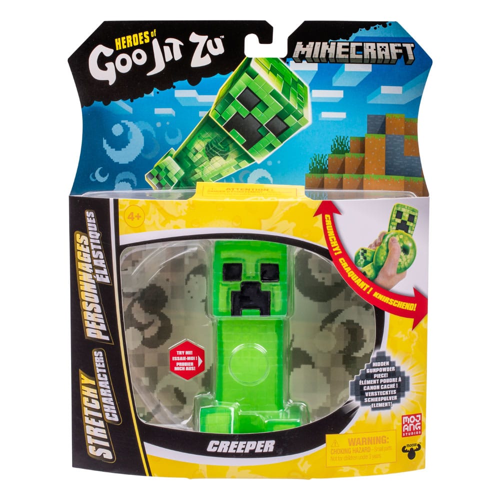 Minecraft Heroes of Goo Jit Zu Meteor Madness Stretch Figure Creeper 12 cm 0630996429594
