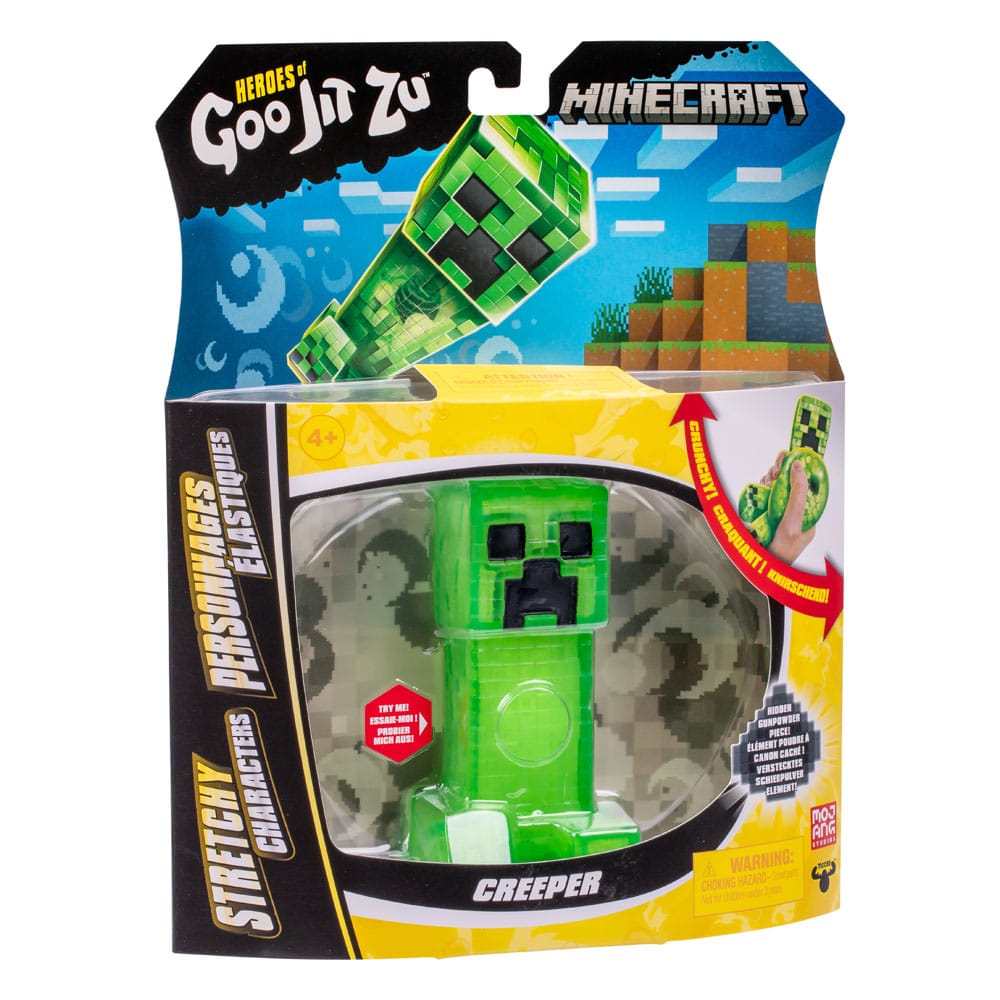 Minecraft Heroes of Goo Jit Zu Meteor Madness Stretch Figure Creeper 12 cm 0630996429594