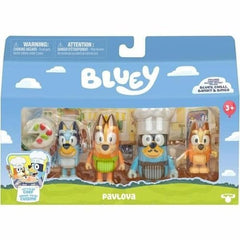 Bluey Lets Play Figuren 4er-Pack Chef PavlovaBluey Lets Play Figure 4-pack Chef PavlovaBluey Lets Play figurines 4-pack Chef PavlovaBluey Lets Play Figuras 4-pack Chef Pavlova 0630996189160