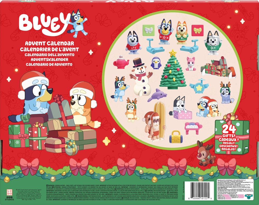 Bluey  Advent Calendar Mini Figures 0630996191224