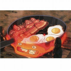 Howl´s Moving Castle Postcards Calcifer bacon & egg 4961524793259
