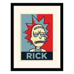 Rick and Morty Collector Print Framed Poster Rick Campaign (white background) 5051265818027