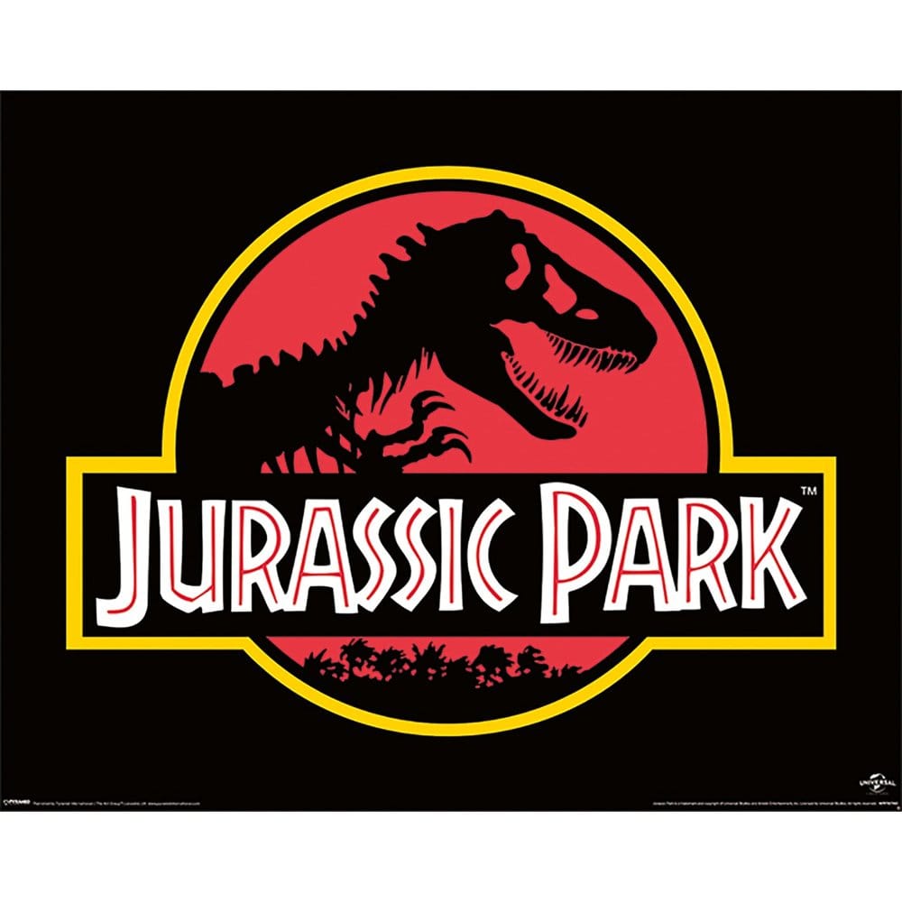 Jurassic Park Mini-Poster (Klassisches Logo) 40 x 50cmJurassic Park Mini Poster (Classic Logo) 40 x 50cmJurassic Park Mini Poster (Logo Classique) 40 x 50cmJurassic Park Mini Póster (Logo Clásico) 40 x 50cm 5050574507400