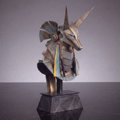 Stargate Desktop Replica Helmet Replica Jackal Guard Helmet Anubis 15 cm 5056474226052