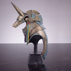 Stargate Desktop Replica Helmet Replica Jackal Guard Helmet Anubis 15 cm 5056474226052