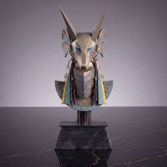 Stargate Desktop Replica Helmet Replica Jackal Guard Helmet Anubis 15 cm 5056474226052