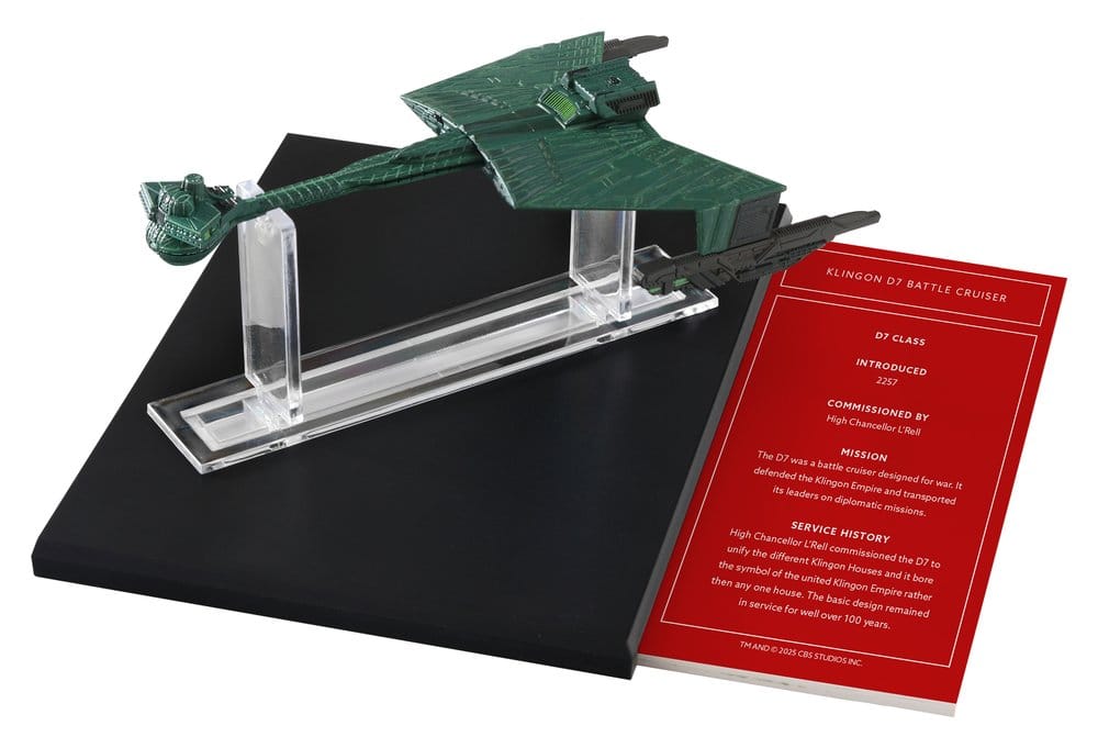 Star Trek Library Die-Cast Klingon D7 Battle Cruiser 10 cm  5056474212406