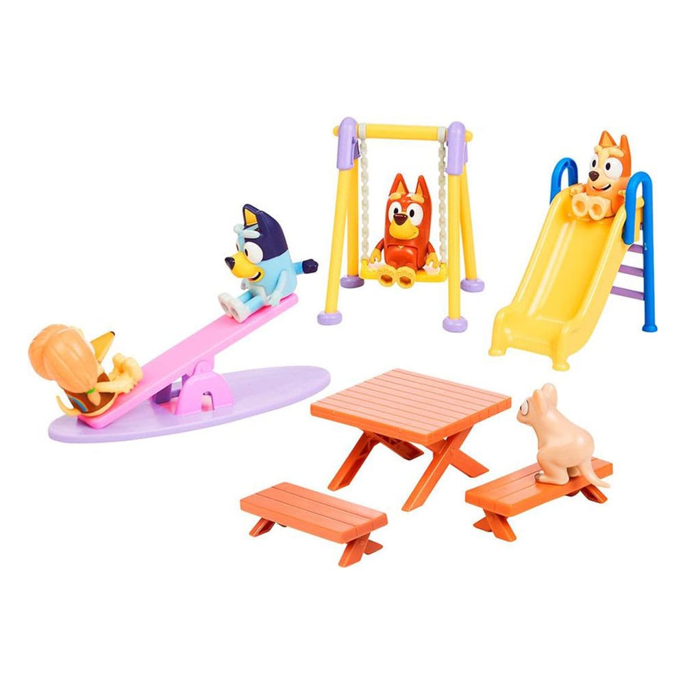 Bluey Mini Figure Playset Bluey Deluxe playground 0630996171363