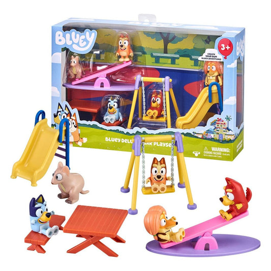 Bluey Mini Figure Playset Bluey Deluxe playground 0630996171363