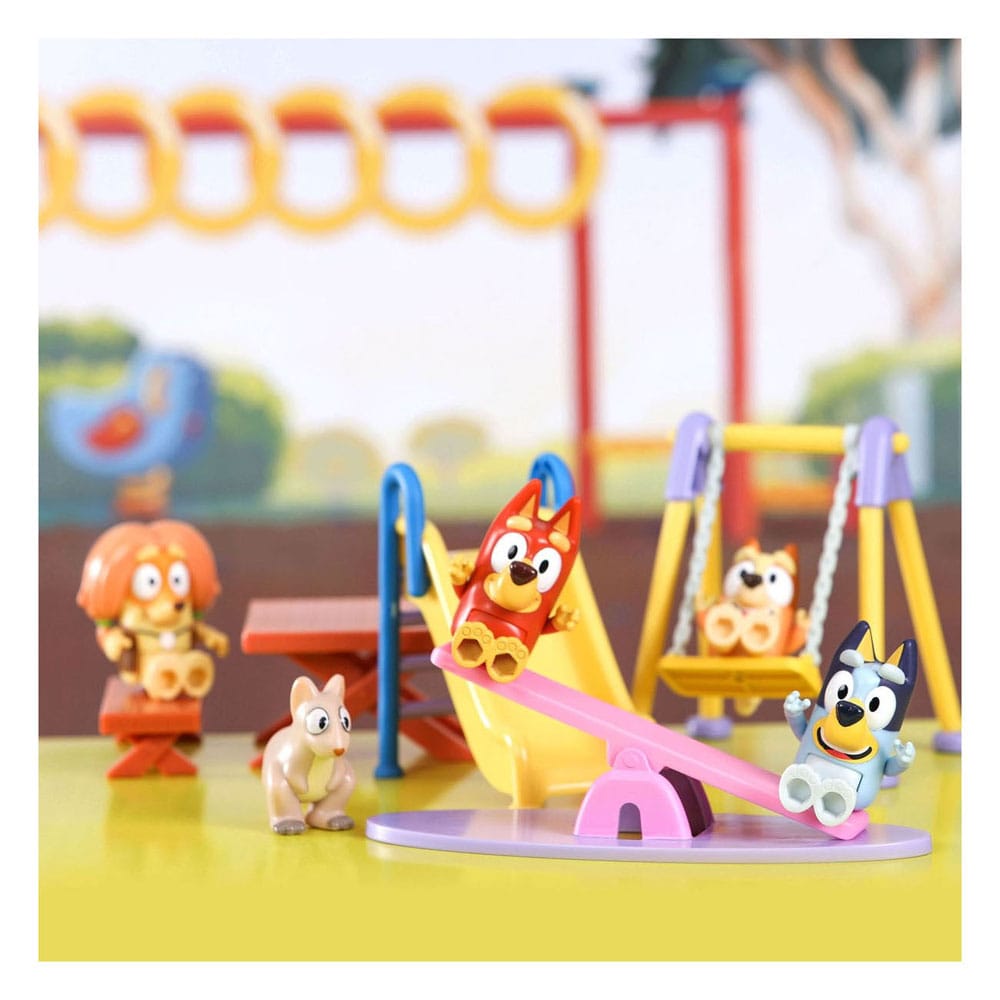 Bluey Mini Figure Playset Bluey Deluxe playground 0630996171363