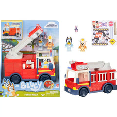 Bluey Mini Figure Playset Bluey Firedruck 0630996176108