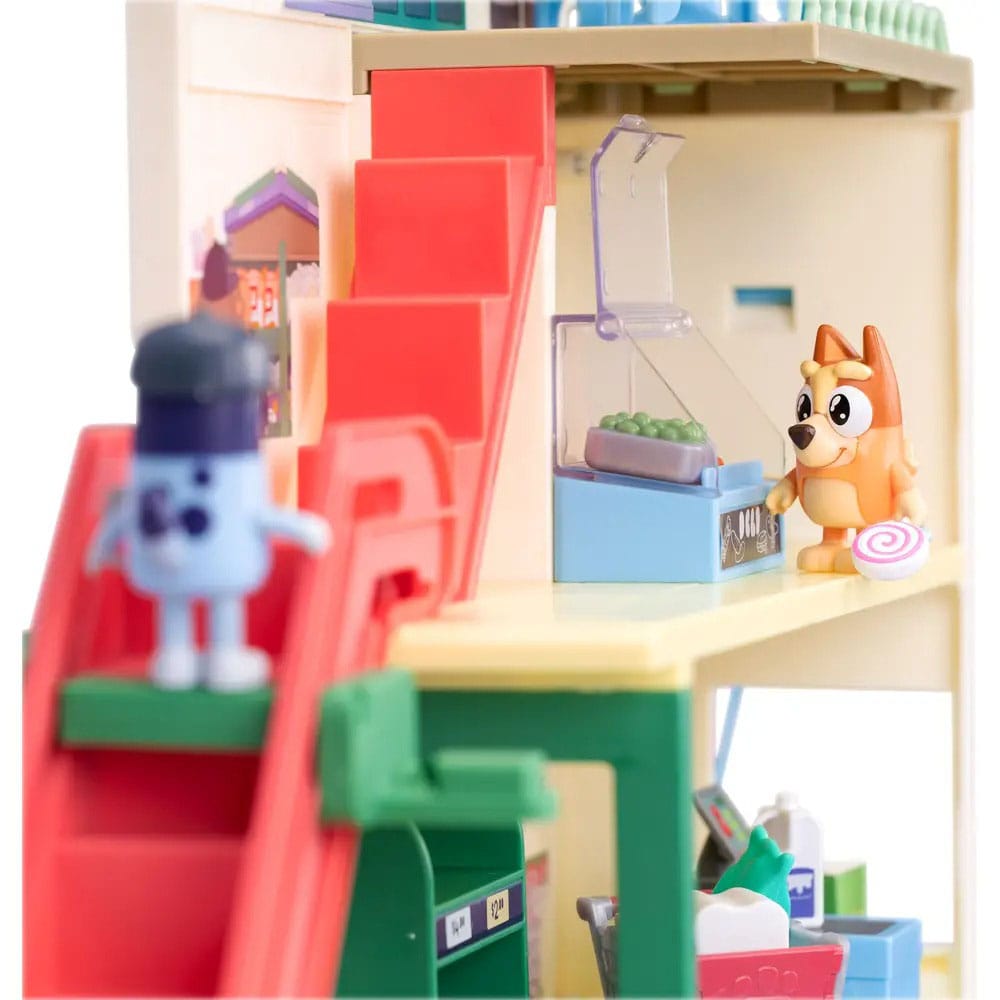 Bluey Mini Figure Playset Bluey Let's Play Chef Supermarket 0630996189184