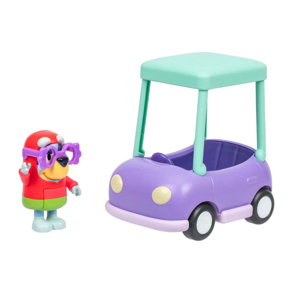 Bluey  Mini Figure Playset Janet & Granny Car 0630996189245