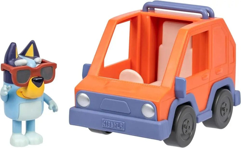 Bluey  Mini Figure Playset Bluey & 4WD Car 0630996189269