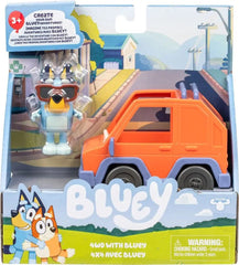 Bluey  Mini Figure Playset Bluey & 4WD Car 0630996189269
