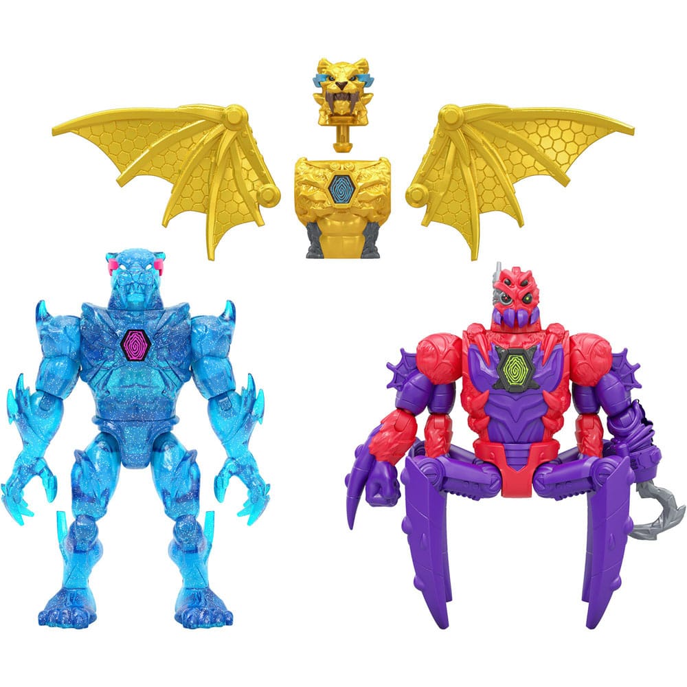 Mr. Beast Lab Hybrids Series 2 Mini Figuren 2er-Pack Spider vs Energy Panther 11 cm  0630996249048